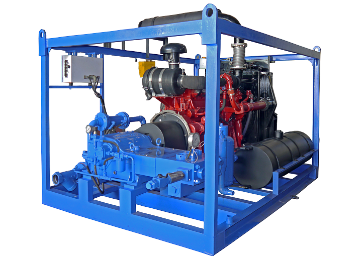 HydroJet Cleaning Machine = Skid Mounted